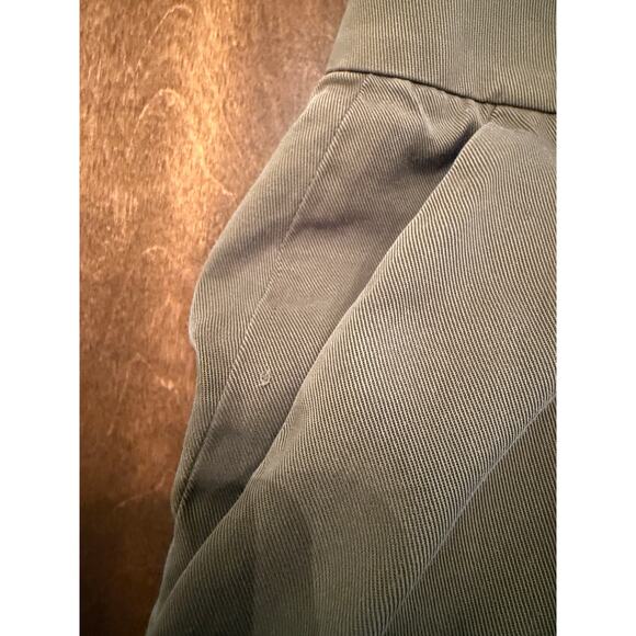 & Other Stories Women's Green Tapered Front High Rise Trouser Pants Size 4 - Picture 7 of 12